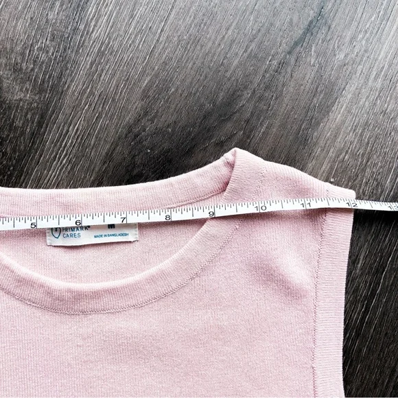 Primark light pink knit sweater vest top - Picture 7 of 9